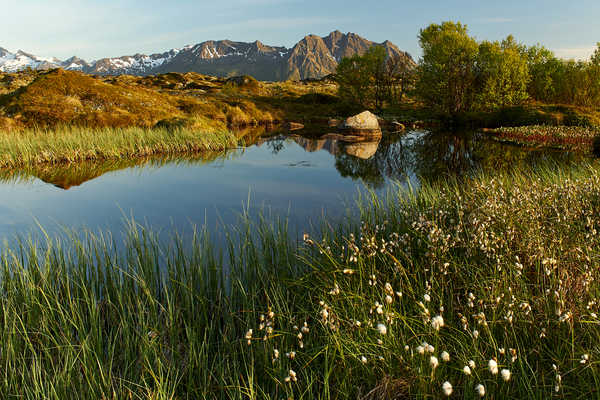 poster pemandangan alam gunung Norway Mountains Lake 1Z 003