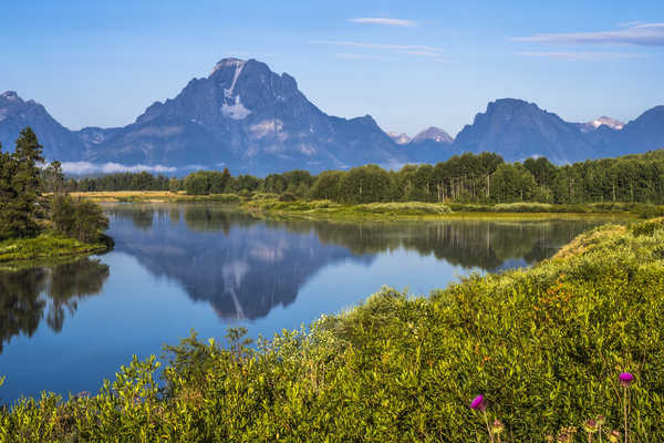 Poster Pemandangan Gunung Mountains Lake USA Parks Grand Teton National Park 1Z