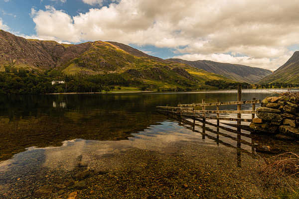 poster gunung England Rivers Mountains Coast Buttermere 1Z