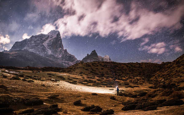 poster gunung Cloud Hiking Nature Rock Sky Stars Mountains Mountain APC