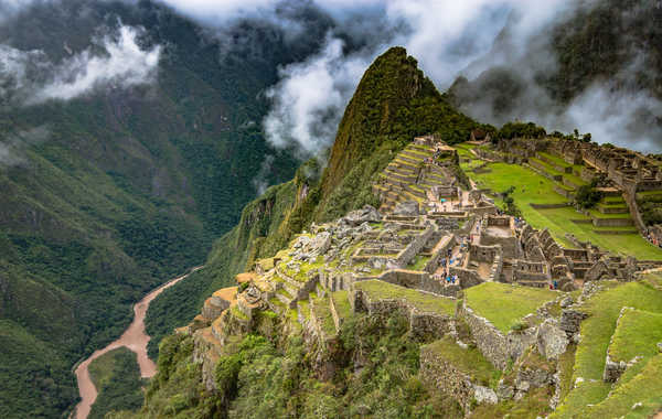 poster pemandangan alam gunung Peru Mountains Ruins Machu Picchu 1Z