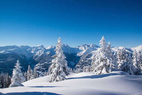 Poster Pemandangan Gunung Winter Mountains Scenery 1Z 001