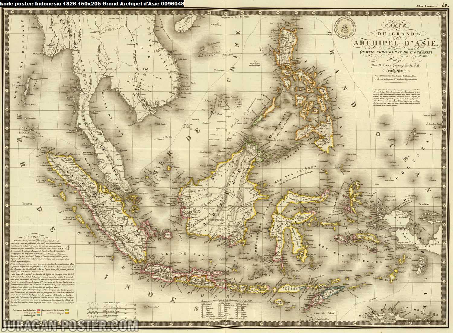 peta indonesia kuno tahun 1826
