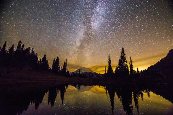 poster gunung Mountains Mount Rainier APC 004