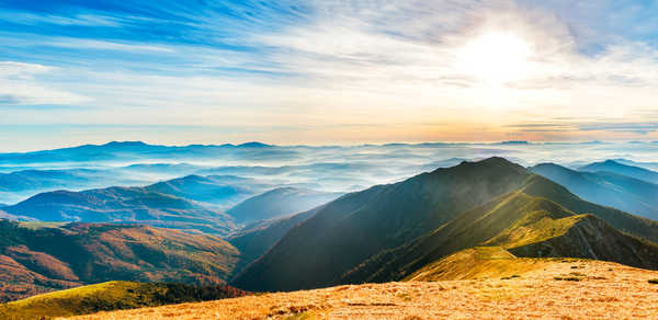 Poster Pemandangan Gunung Scenery Mountains Sky 1Z 003