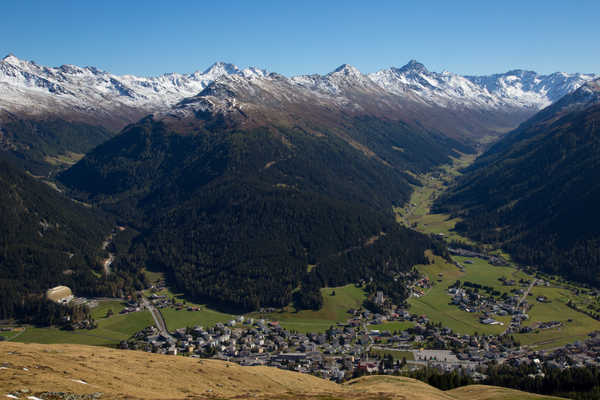 poster pegunungan Switzerland Mountains Forests Village 1Z