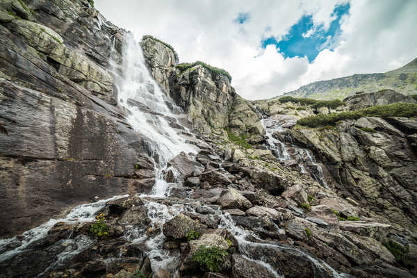 poster pemandangan alam gunung Slovakia Waterfalls Stones Mountains Waterfall 1Z