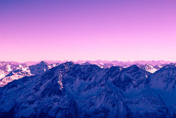 poster gunung mountains pink hd WPS