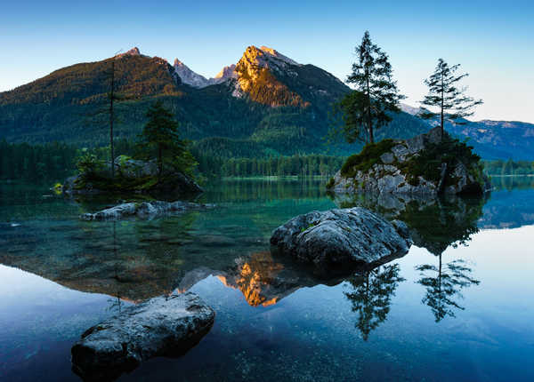 poster pegunungan Germany Lake Mountains Scenery Berchtesgaden 1Z