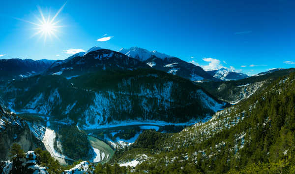 poster gunung Switzerland Mountains Sky Forests Scenery 1Z