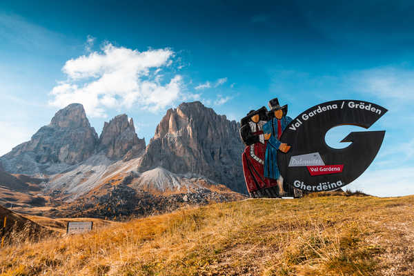 Poster Pemandangan Gunung Italy Mountains Val Gardena South Tyrol Dolomites 1Z