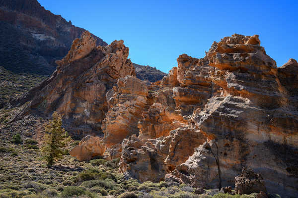 Poster Pemandangan Gunung Spain Mountains Teide National Park Tenerife Crag 1Z