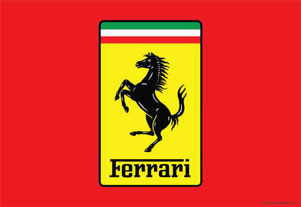 Poster Mobil ferrari logo 674WPS
