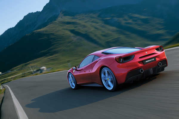 Poster Mobil Ferrari 488 GTB Ferrari Ferrari 488 APC004
