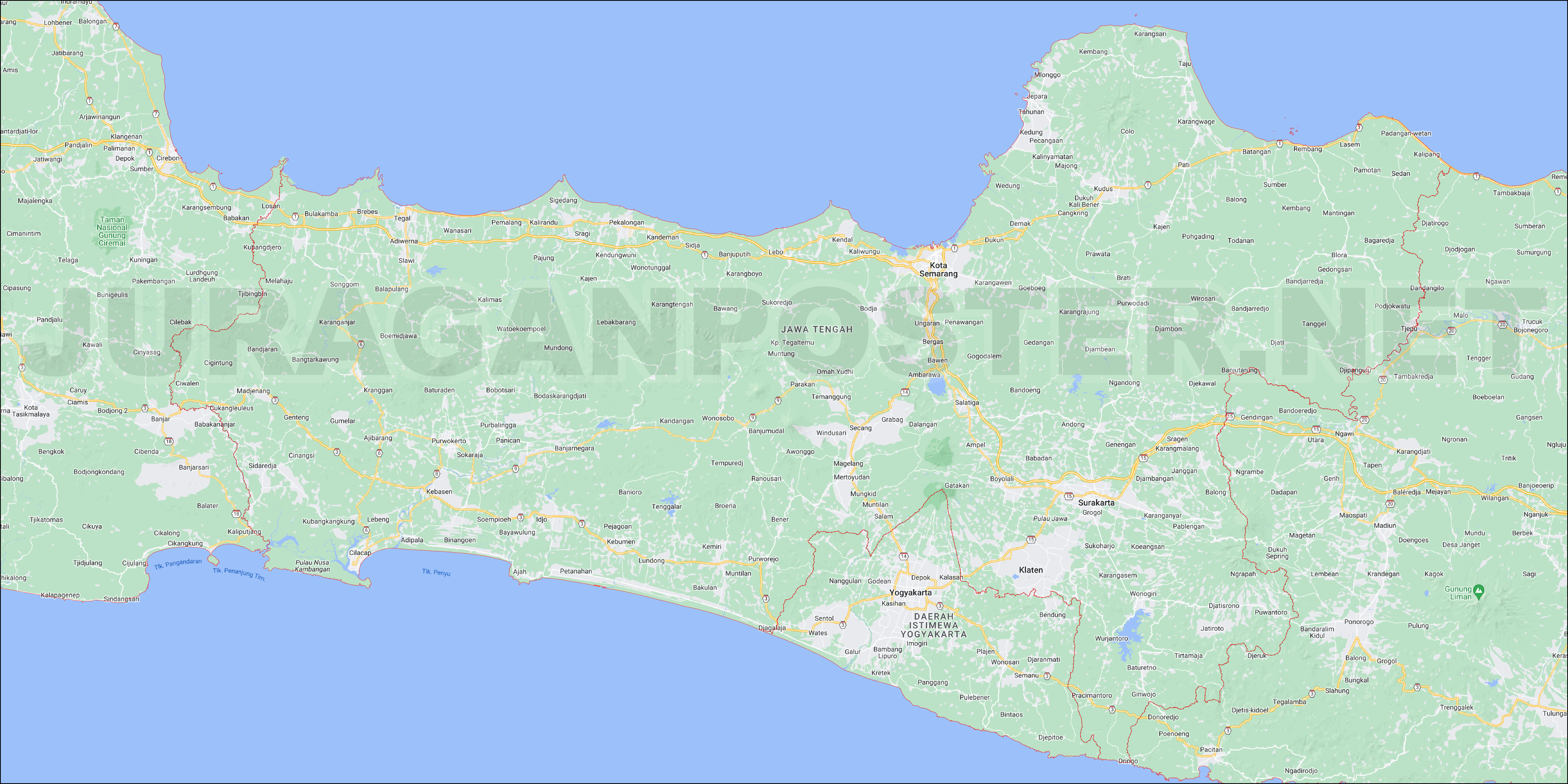 peta provinsi jawa tengah